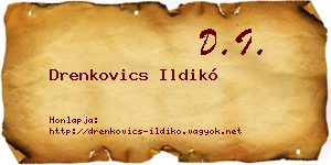 Drenkovics Ildikó névjegykártya