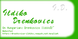 ildiko drenkovics business card